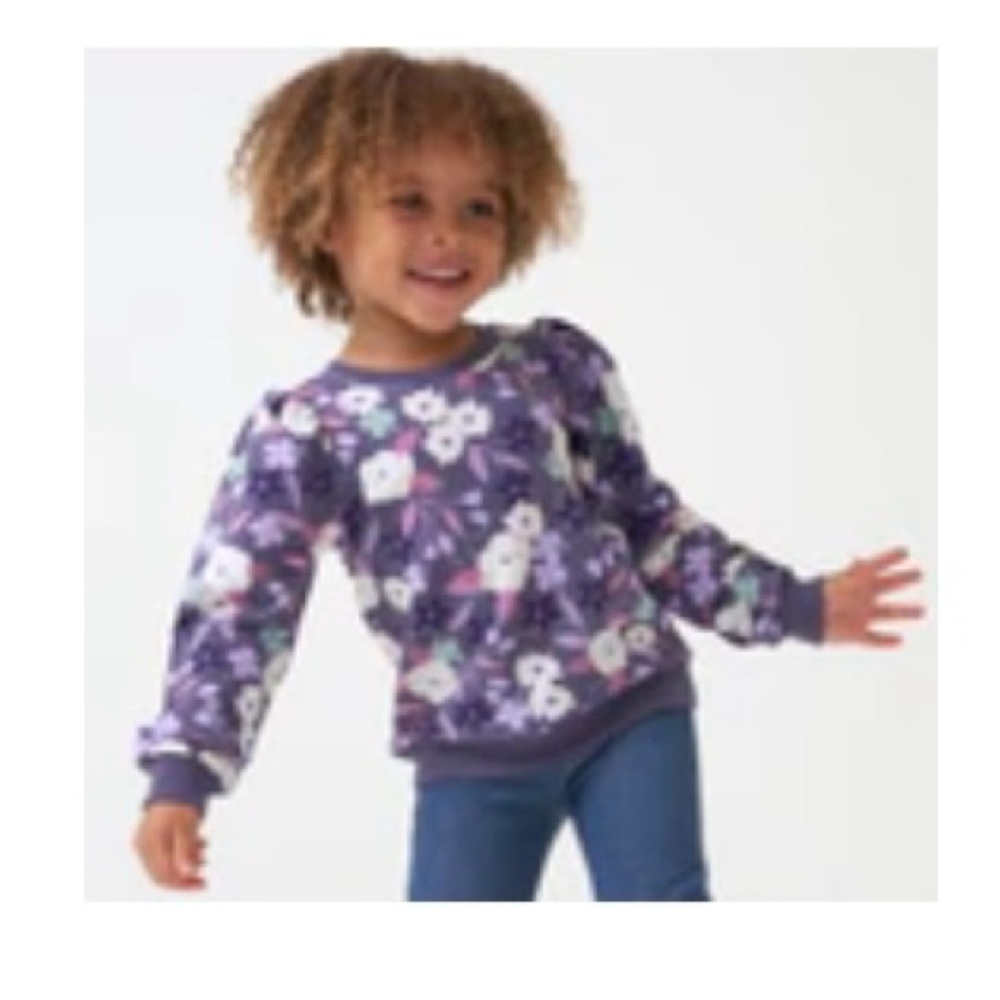 Little Sleepies Purple Floral Top